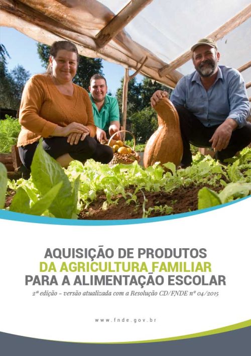 Aquisição de produtos da agricultura familiar para a alimentação escolar - elaborado pelo FNDE